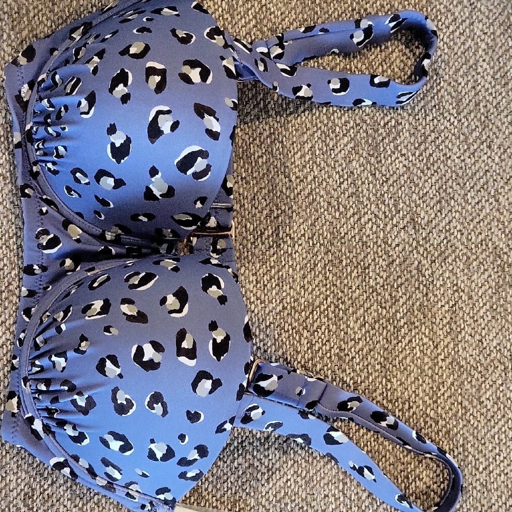 Leopard Print Bikini Top